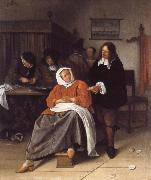 Jan Steen An Interior with a Man Offering an Oyster to a Woman Spain oil painting artist